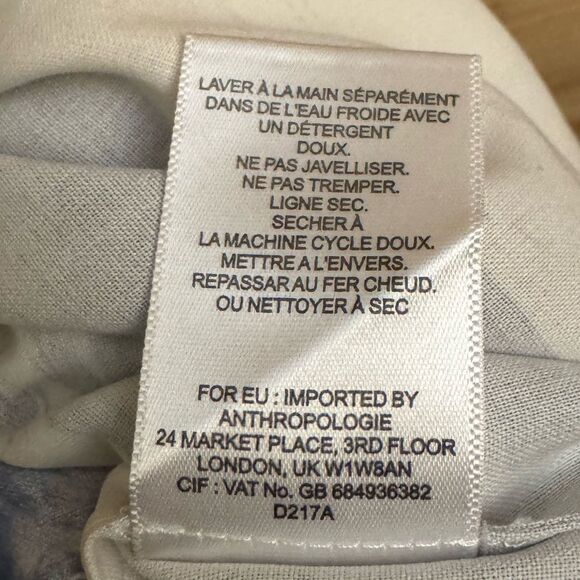 Go By GoSilk Anthropologie Size Small Abstract Watercolor Off The Shoulder Dress - Picture 14 of 14